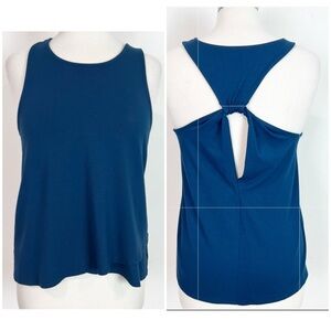 1.STATE BLUE SLEEVELESS RACER BACK TANK TOP WOMENS SZ MEDIUM